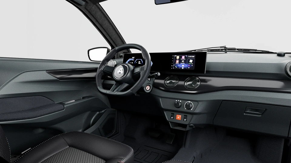 Bez autovadītāja apliecības vadāmās automa&scaron;īnas AIXAM_LIBELLE_Interieur SPORT Electrique V2 - parement Noir laque.jpg